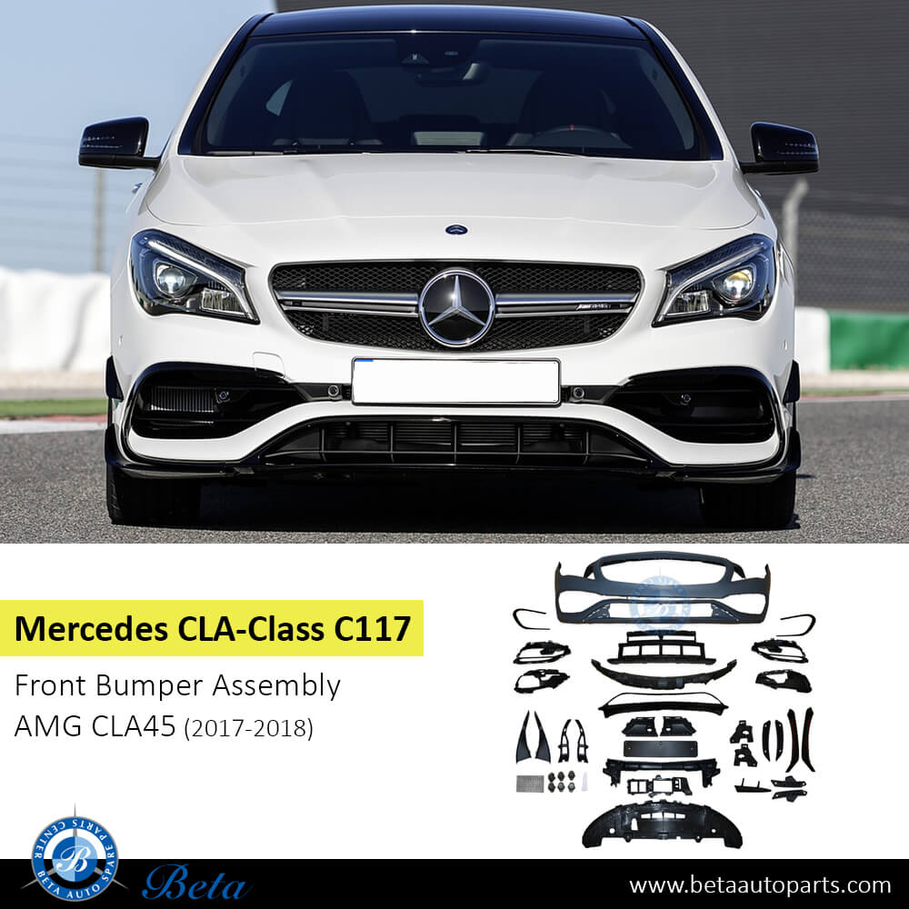 Mercedes CLA-Class C117 (2017-2018), Front Bumper AMG CLA45 with PDC, Taiwan, 1178802701 Mercedes CLA-Class C117 (2017-2018), Front Bumper AMG CLA45 with PDC, Taiwan, 1178802701